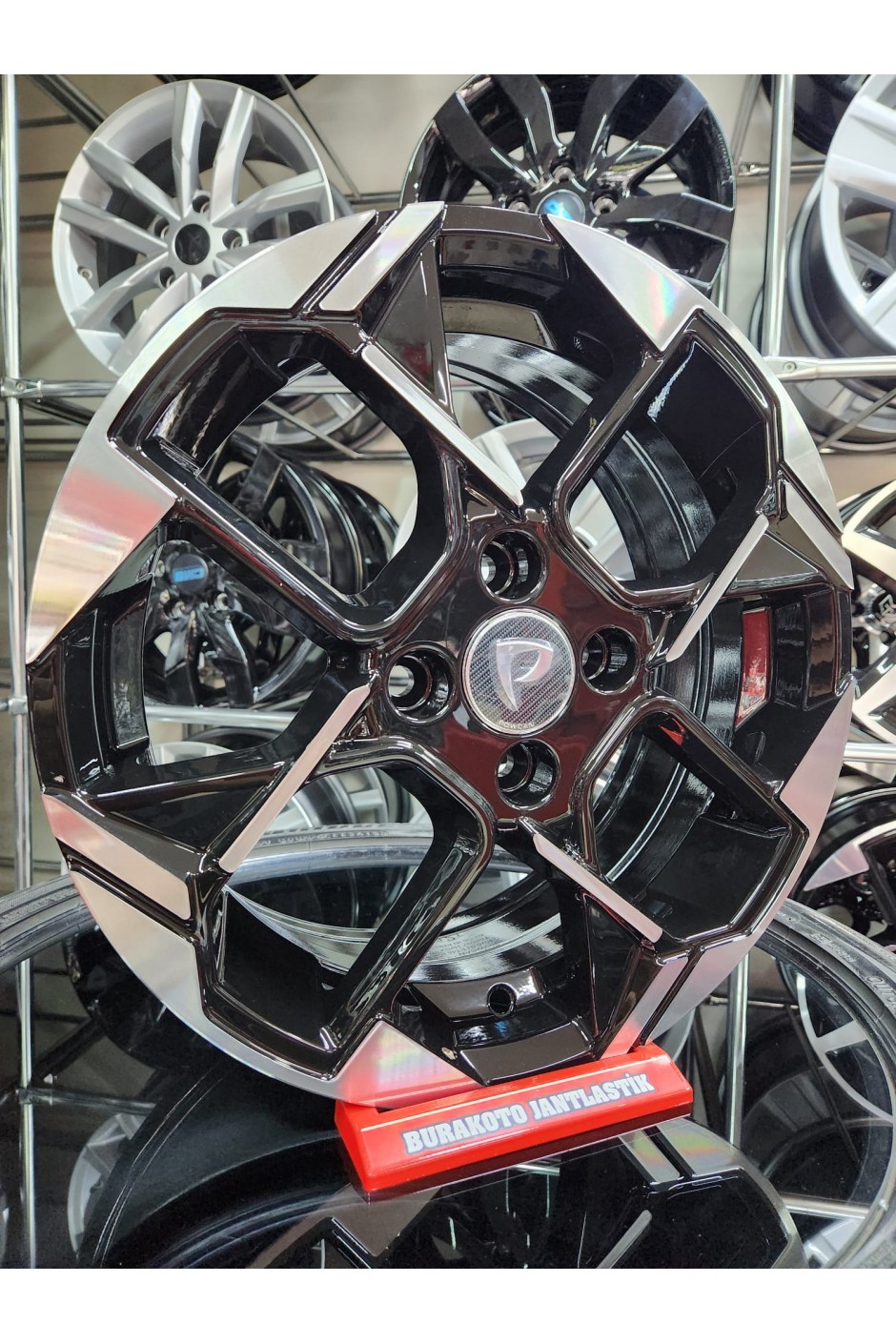 15 İnç 4X100 Fiat Uyumlu Jant - Siyah-Metal Renk