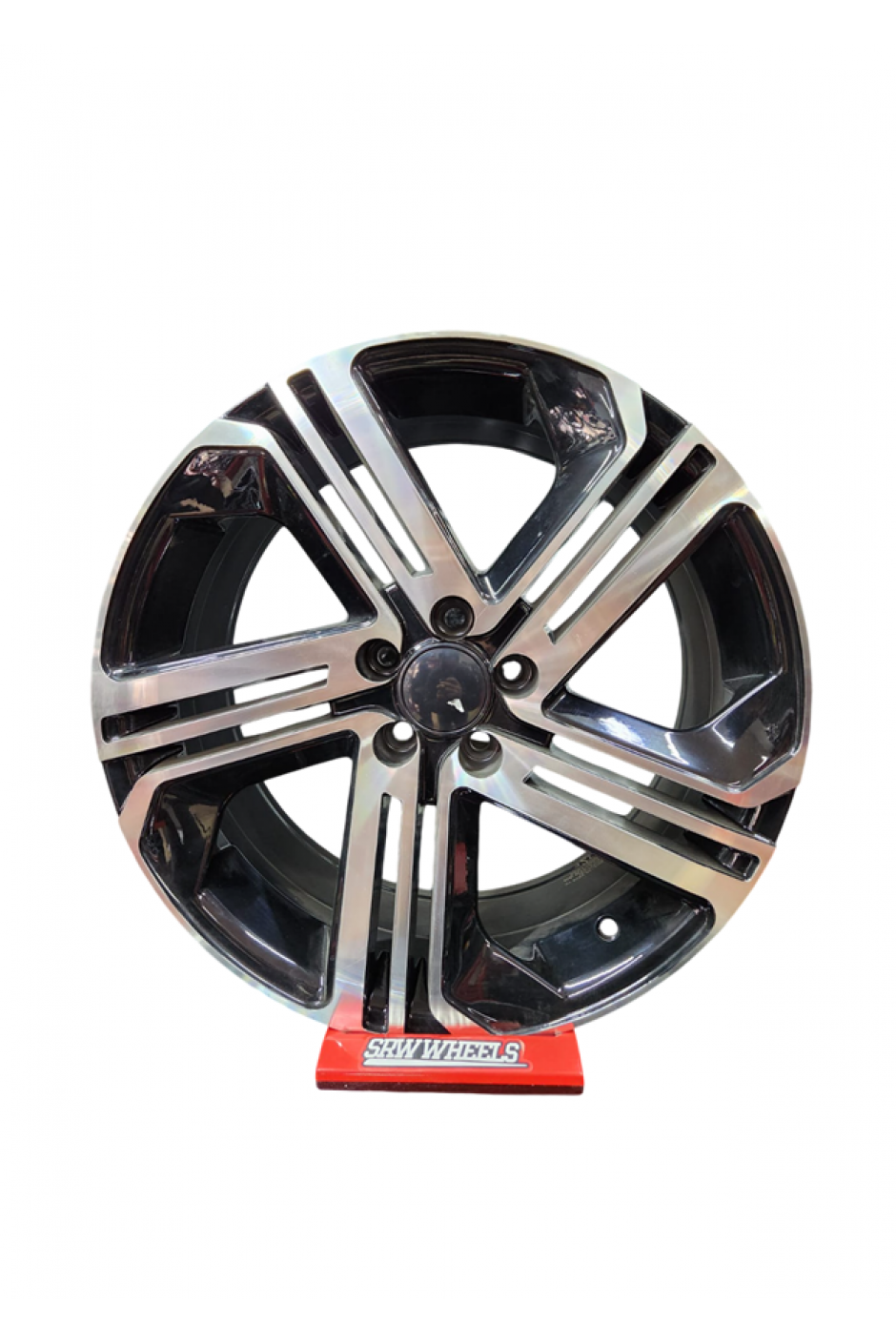 17 İnç 5X100 Seat Uyumlu Jant - Gümüş-Siyah Renk